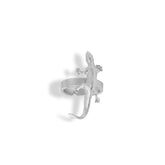 Anillo lagartija silver vista superior