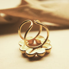 Anillo de coronas circulares grandes vista posterior