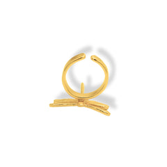 Anillo para mujer de libélula mediana en posición trasera