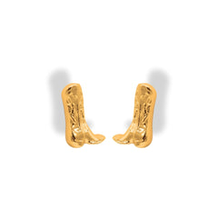 Aretes de botas texanas vista lateral