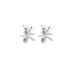 Aretes de hormiga silver
