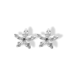 Aretes con flor de jazmín