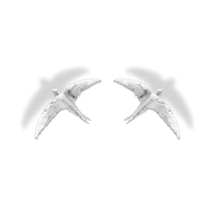 Aretes de Vencejo silver vista frontal