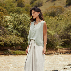 Aretes de Vencejo silver en modelo