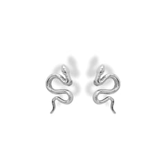 Aretes de serpiente grande silver
vista lateral