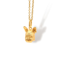 Cadena de Bulldog Francés vista frontal