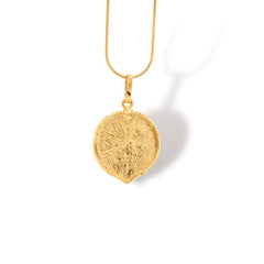 Cadena con hoja de victoria regia vista cercana