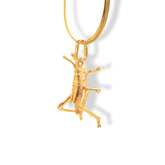 Cadena con saltamontes mediano vista lateral