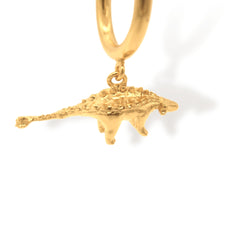 Candongas pequeñas de anquilosaurio vista detallada