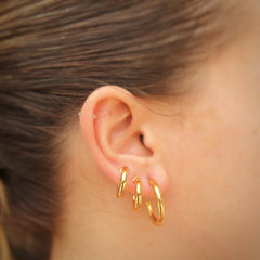 Candongas gruesas medianas básicas para el día a día