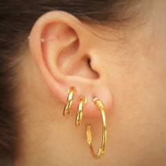 Candongas con resortes pequeñas