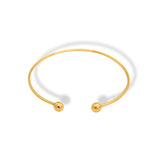 Choker con esfera en puntas vista frontal