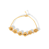 Choker con arándanos grandes dorados