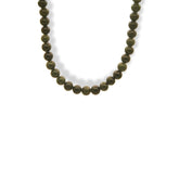 Collar de jade verde oscuro