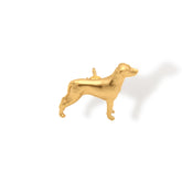 Pin de perrito desde la parte frontal