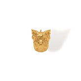 Pin de yorkie vista frontal