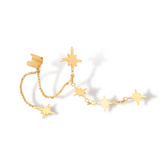Earcuff con estrellas vista frontal