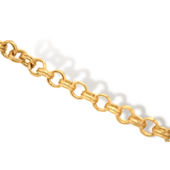 Cadena para mujer con eslabones redondos y dobles