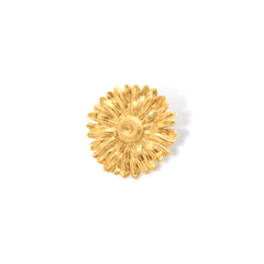 Anillo con flor de margarita grande vista frontal