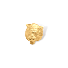 Anillo con cabeza de tigre vista frontal