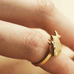 Anillo de cachama pequeño vista real