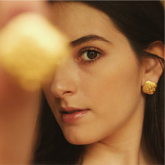 Aretes de rombo precolombino vista real