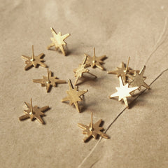 Aretes de estrella con 8 puntas varios