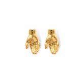 Aretes palma de mano vista frontal