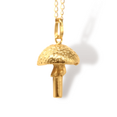 Cadena con hongo vista detallada