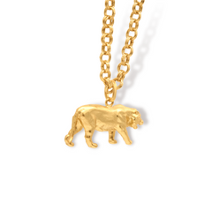 Cadena para mujer de tigre cuerpo completo vista frontal