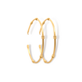 Candongas con resortes grandes vista lateral