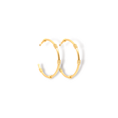 Candongas con resortes medianas vista lateral