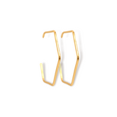 Candongas en forma de hexágono vista lateral