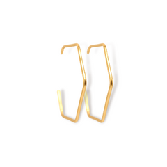 Candongas en forma de hexágono vista lateral