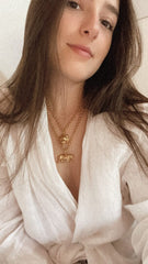 Cadena con cabeza de tigre vista real