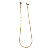 Cadena para gafas con estrellas de 8 puntas vista frontal