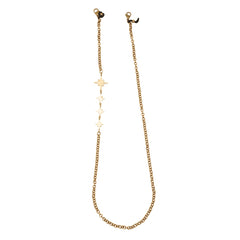 Cadena para gafas con estrellas de 8 puntas vista frontal