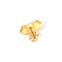 Pin cabeza de elefante vista frontal