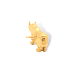 Pin rinoceronte vista posterior