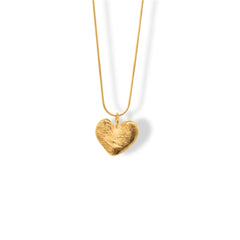 Cadena con dije de corazón con la textura de tu mascota