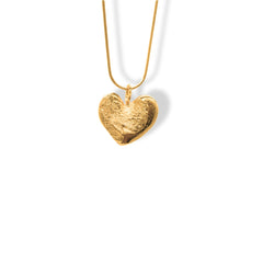 Cadena con dije de corazón con la textura de tu mascota