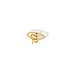 Anillo con mini serpiente