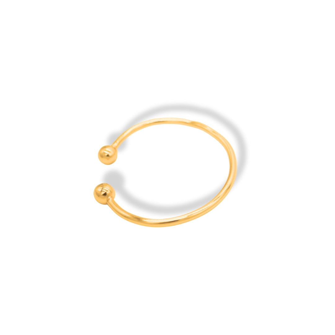 Brazalete con esfera en puntas vista superior