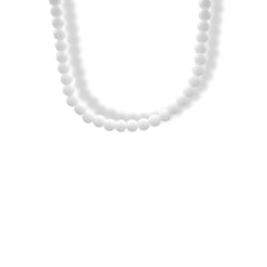 Collar de cristales blanco