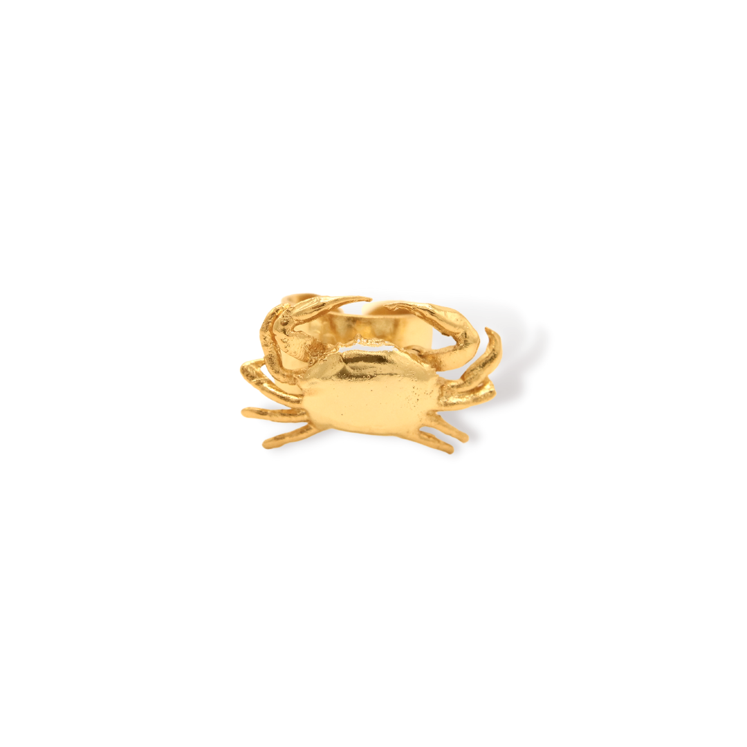 Anillo de cangrejo grande vista frontal
