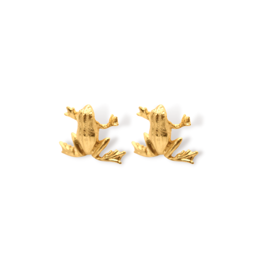 Aretes de rana pequeña vista lateral