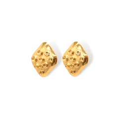 Aretes de rombo precolombino vista lateral