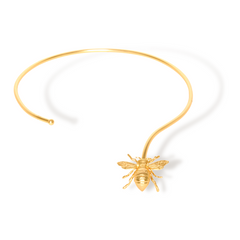 Choker con abeja grande vista frontal
